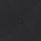 Cuscino per Schiena Nero 120 x 50 cm Tessuto in Cords