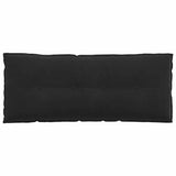 Cuscino per Schiena Nero 120 x 50 cm Tessuto in Cords