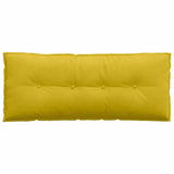 Cuscino per Schiena Giallo 120 x 50 cm Tessuto in Cords