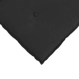 Cuscino per Schiena Nero 120 x 50 cm Tessuto in Microfibra