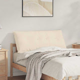 Cuscino per Schiena Beige 120 x 50 cm Tessuto in Microfibra