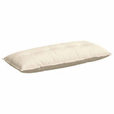 Cuscino per Schiena Crema 120 x 50 cm Tessuto in Cords