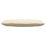 Cuscino per Schiena Crema 120 x 50 cm Tessuto in Cords