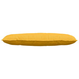 Cuscino per Schiena Giallo Chiaro 120 x 50 cm Tessuto in Cords