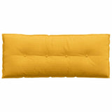 Cuscino per Schiena Giallo Chiaro 120 x 50 cm Tessuto in Cords