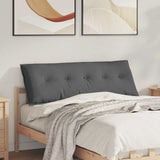 Cuscino per Schiena Grigio scuro 140 x 19 x 50 cm Tessuto