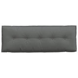 Cuscino per Schiena Grigio scuro 140 x 19 x 50 cm Tessuto