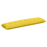 Cuscino per Schiena Giallo Chiaro 140 x 19 x 50 cm Tessuto