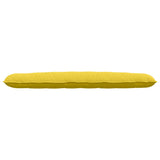 Cuscino per Schiena Giallo Chiaro 140 x 19 x 50 cm Tessuto