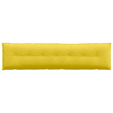 Cuscino per Schiena Giallo Chiaro 140 x 19 x 50 cm Tessuto