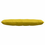 Cuscino per Schiena Giallo 140 x 50 cm Tessuto in Cords