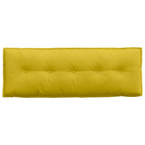 Cuscino per Schiena Giallo 140 x 50 cm Tessuto in Cords