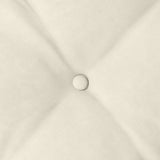 Cuscino per Schiena Crema 140 x 50 cm Tessuto in Cords