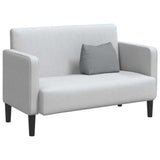 Cuscino per Schiena Grigio chiaro 45 x 20 x 35 cm Tessuto