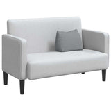 Cuscino per Schiena Grigio chiaro 45 x 20 x 35 cm Tessuto