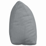Cuscino per Schiena Grigio chiaro 45 x 20 x 35 cm Tessuto