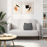 Cuscino per Schiena Grigio scuro 45 x 20 x 35 cm Tessuto