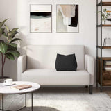 Cuscino per Schiena Nero 45 x 20 x 35 cm Tessuto