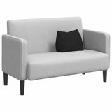 Cuscino per Schiena Nero 45 x 20 x 35 cm Tessuto