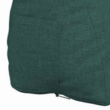 Cuscino per Schiena Verde Scuro 45 x 20 x 35 cm Tessuto