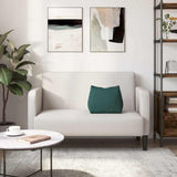 Cuscino per Schiena Verde Scuro 45 x 20 x 35 cm Tessuto