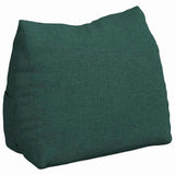 Cuscino per Schiena Verde Scuro 45 x 20 x 35 cm Tessuto