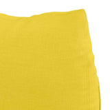 Cuscino per Schiena Giallo Chiaro 45 x 20 x 35 cm Tessuto