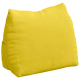 Cuscino per Schiena Giallo Chiaro 45 x 20 x 35 cm Tessuto