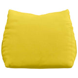 Cuscino per Schiena Giallo Chiaro 45 x 20 x 35 cm Tessuto