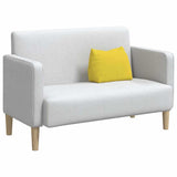 Cuscino per Schiena Giallo Chiaro 45 x 20 x 35 cm Tessuto