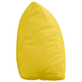 Cuscino per Schiena Giallo Chiaro 45 x 20 x 35 cm Tessuto