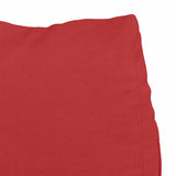 Cuscino per Schiena Rosso 45 x 20 x 35 cm Tessuto