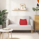 Cuscino per Schiena Rosso 45 x 20 x 35 cm Tessuto