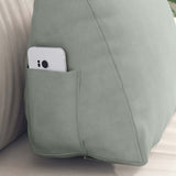 Cuscino per Schiena Grigio chiaro 45 x 20 x 35 cm