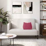 Cuscino per Schiena Rosso Vino 45 x 20 x 35 cm Tessuto in Cords