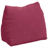 Cuscino per Schiena Rosso Vino 45 x 20 x 35 cm Tessuto in Cords