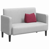 Cuscino per Schiena Rosso Vino 45 x 20 x 35 cm Tessuto in Cords