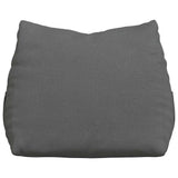 Cuscino per Schiena Grigio scuro 60 x 20 x 50 cm Tessuto