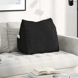 Cuscino per Schiena Nero 60 x 20 x 50 cm Tessuto