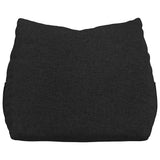 Cuscino per Schiena Nero 60 x 20 x 50 cm Tessuto
