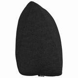 Cuscino per Schiena Nero 60 x 20 x 50 cm Tessuto
