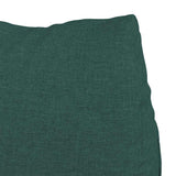 Cuscino per Schiena Verde Scuro 60 x 20 x 50 cm Tessuto