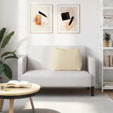 Cuscino per Schiena Crema 60 x 20 x 50 cm Tessuto