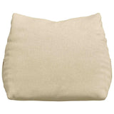 Cuscino per Schiena Crema 60 x 20 x 50 cm Tessuto