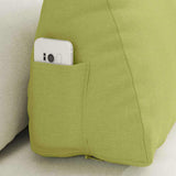 Cuscino per Schiena Verde chiaro 60 x 20 x 50 cm Tessuto