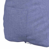 Cuscino per Schiena Blu jeans 60 x 20 x 50 cm Tessuto