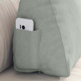 Cuscino per Schiena Grigio chiaro 60 x 20 x 50 cm