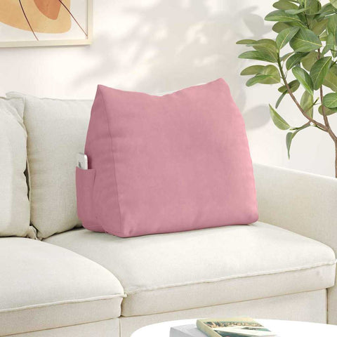 Cuscino per Schiena Rosa 60 x 20 x 50 cm Tessuto in Cords