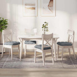 Cuscini per Seduta 4 pcs Grigio chiaro 40 x 40 x 12 cm Tessuto