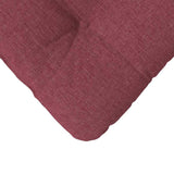 Cuscini per Seduta 4 pcs Rosso Vino 40 x 40 x 12 cm Tessuto